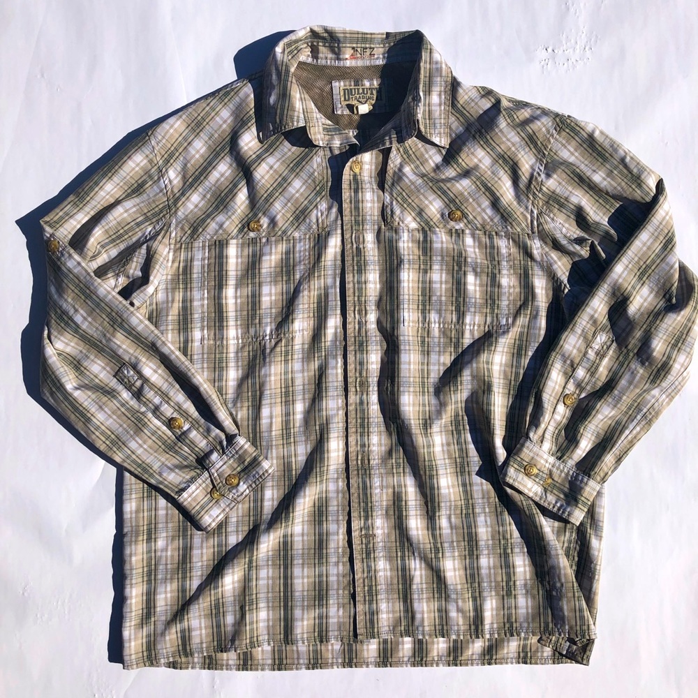 Duluth Trading Company No Fly Zone, Plaid, Vented Flannel